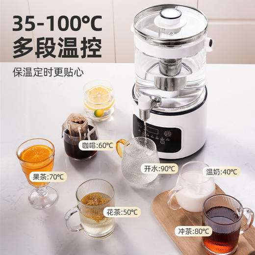 【即开即饮 一拧出水】坂田釜作 多功能养生壶 高硼硅玻璃外观 6大功能可选 可冷可热 定时调温 24小时保温 3L大容量SCL-YS01 商品图4