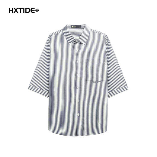 【断码清仓】HX 夏季翻领中袖衬衫S103522065101/02 商品图0