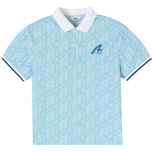 【实体店同款】男童翻领短袖针织衫夏季新款安奈儿童装AB521633 商品图6