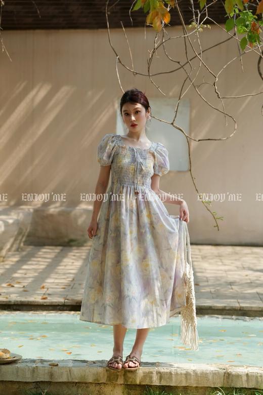 【门店同款】ENJOY夏季“悠然之境”油画系带连衣裙 162253086 商品图5
