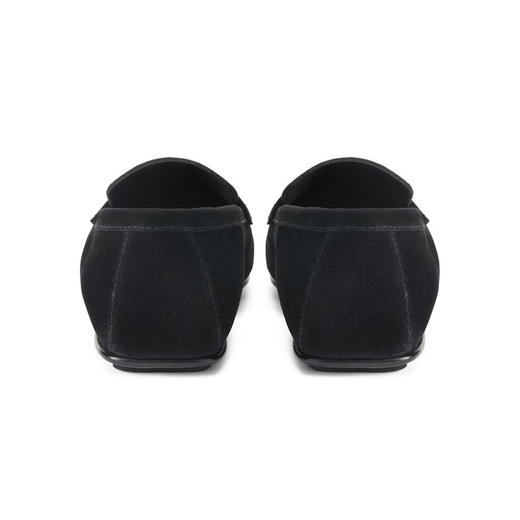 Giuseppe Zanotti 男士签名徽标绒面革莫卡辛鞋 黑色 EU50021001 商品图2