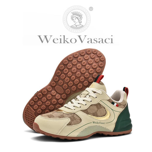 WeikoVasaci维客瓦萨奇春秋款透气潮牌轻奢手工鞋男情侣老爹鞋 商品图1