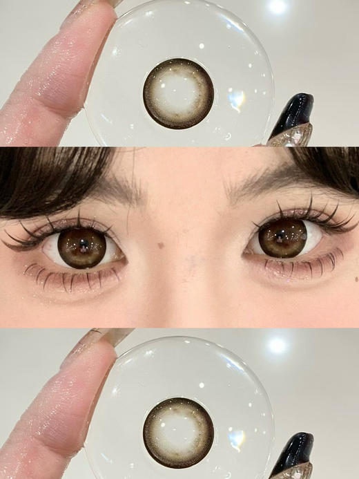 半年抛 LVYCON 酱心可可 14.5 着色14.0 深棕咖粗边【175/250~300/650/850~1000缺】 商品图0