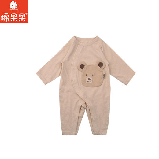 棉果果夏季彩棉纯棉哈衣爬服偏襟连体衣M201720199209 商品图0