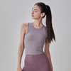 跃牌【安琪拉系列】新款运动背心一体杯宽肩带高强度工字美背假两件瑜伽背心BX-5020 商品缩略图3
