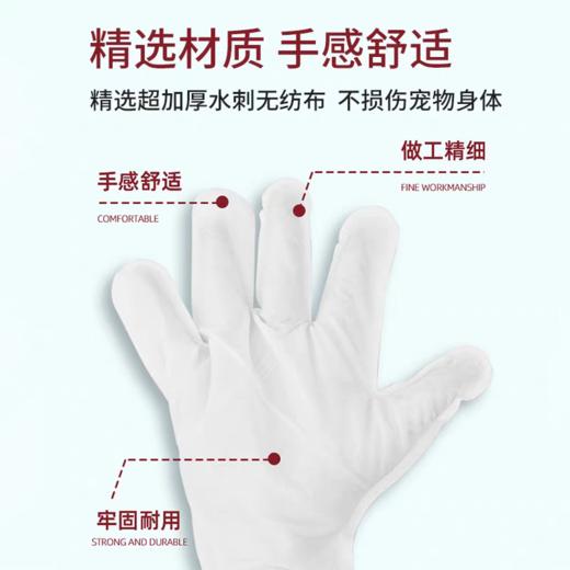 KOJIMA咖家宠物免洗手套猫咪狗狗专用洗澡沐浴12枚装 商品图2