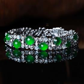 【翠影拾光】满绿翡翠手链-SL12410079W