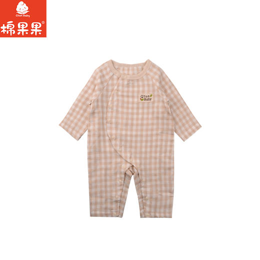 棉果果夏季彩棉纯棉哈衣爬服偏襟连体衣M201720199210 商品图0