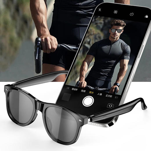 【雷朋同款设计】塞尔兰斯时尚智能眼镜自动配对遥控拍照智能触摸蓝牙耳机 商品图3