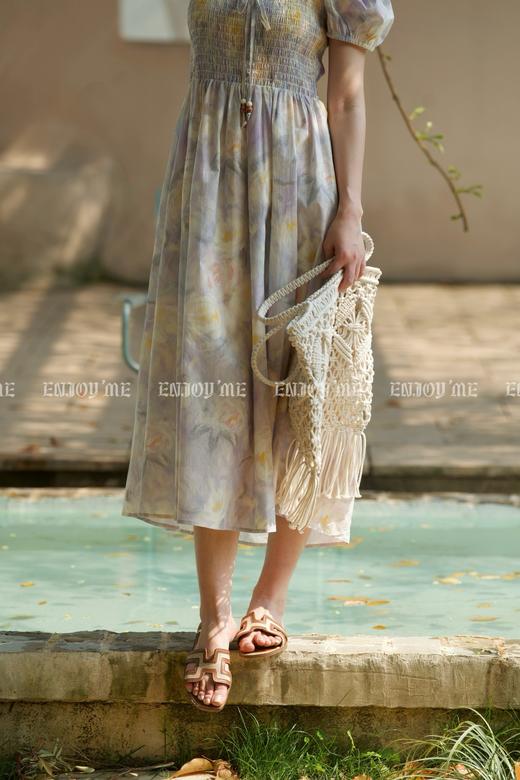【门店同款】ENJOY夏季“悠然之境”油画系带连衣裙 162253086 商品图7
