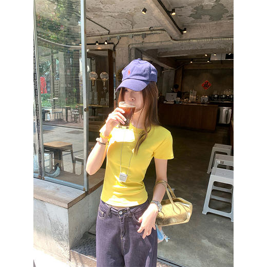 【110元任选3件】现货秒杀！4色修身短袖T恤 商品图4