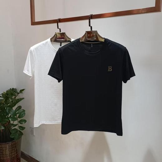 男装夏季圆领字母印花老钱风纯色T恤   FL-8567* 商品图0