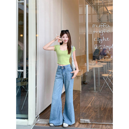 【110元任选3件】现货秒杀！卖完下架不再补 ！微信粉丝打折价！！ 蕾丝边短款短袖T恤 商品图3