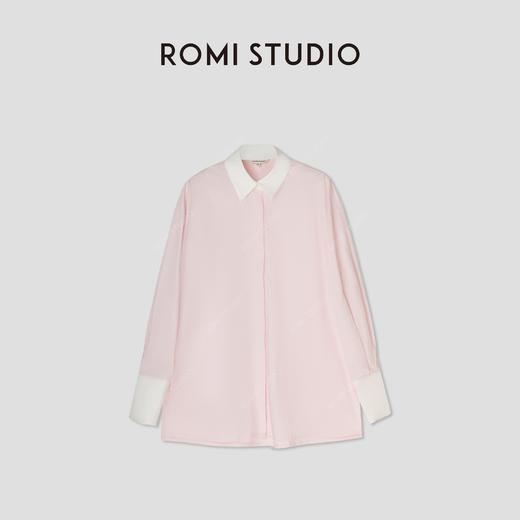 ROMI STUDIO【高品质】春夏标配 简约气质廓形薄款衬衣T3284 商品图4