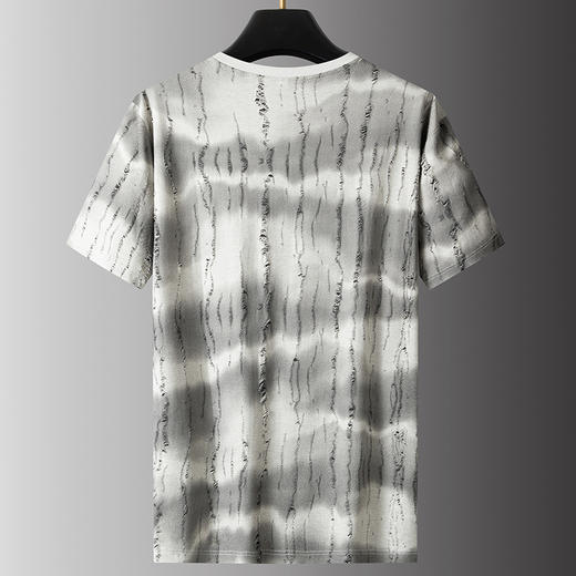 【DPS】大依优型大码短袖T恤破洞半袖加肥加大圆领速干透气汗衫肥佬潮流半袖上衣男士胖子 商品图3