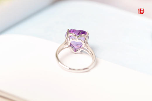 【星妍】紫水晶爱心戒指 商品图2
