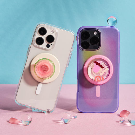 【植物基·地球】西瓜泡泡 POPGRIP泡泡骚手机粘贴式气囊支架 PlantCore植物基系列 红色 商品图1