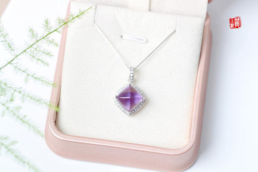 紫水晶吊坠【温澜】，925银镶 商品图3