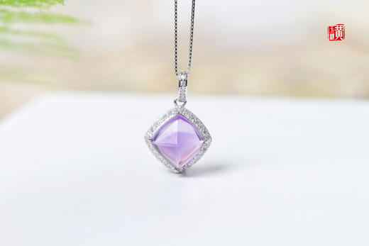 紫水晶吊坠【温澜】，925银镶 商品图2