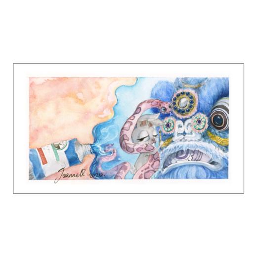 JoanneQ《老荷兰联名蛇年限定-灵蛇献瑞》版画 商品图0