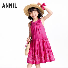 【实体店同款】女童无袖连衣裙夏季新款安奈儿童装AG523661