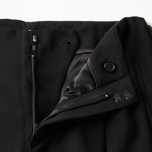 ROMI STUDIO“棕标系列”腔调穿搭高密纹醋酸高腰直筒西裤K4006 商品图6