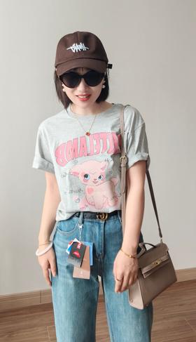 宠萌爱心羊咩咩棉T恤