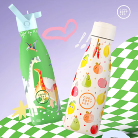 【春上新】9楼母婴生活馆 西班牙cool bottles双饮随行杯超便携不锈钢户外保温杯350mL 吊牌价：199元 活动价：128元