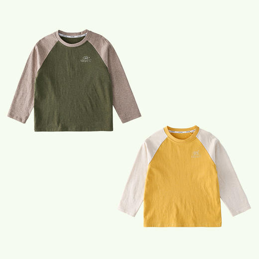 【7A抗菌纯棉】棉花堂2025年新款油画感绵绵长袖童装T恤F251006 商品图5