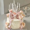 『粉色泡泡』鲜花烛台浪漫女神生日蛋糕 商品缩略图0