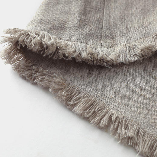 ROMI STUDIO“清凉夏日”100%雨露麻高腰直筒下摆流苏阔腿裤K3827 商品图5