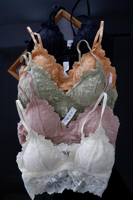 二店y 【2026】妇人家法式蕾丝花朵三角杯美背 ，舒服到忘了存在 商品图0