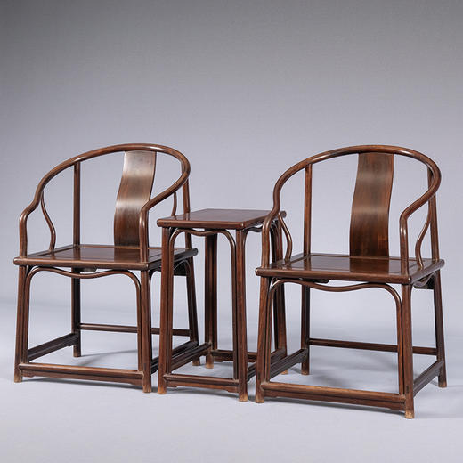 二十世纪 红木圈椅成套（两椅一几） 商品图4