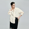 棉仓362604007-初棉可拆卸飘带长袖纸皱感衬衫 商品缩略图0