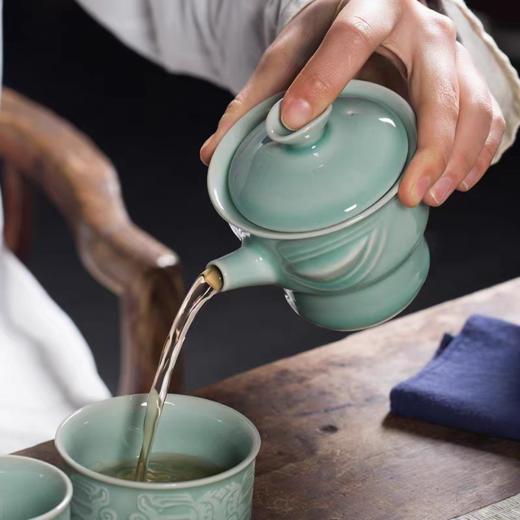 龙泉青瓷新品 便携旅行套装 三星堆文创/年年有鱼/飞鱼快客款 商品图11