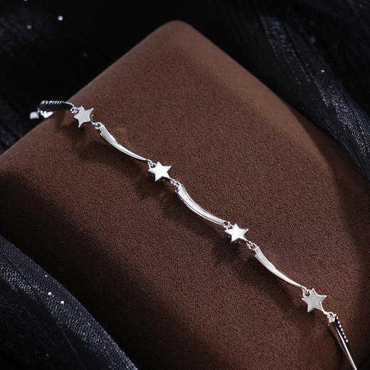 子佩集S925银【星星恋恋】手链【SL070186】纯银时尚五角星2503 商品图4