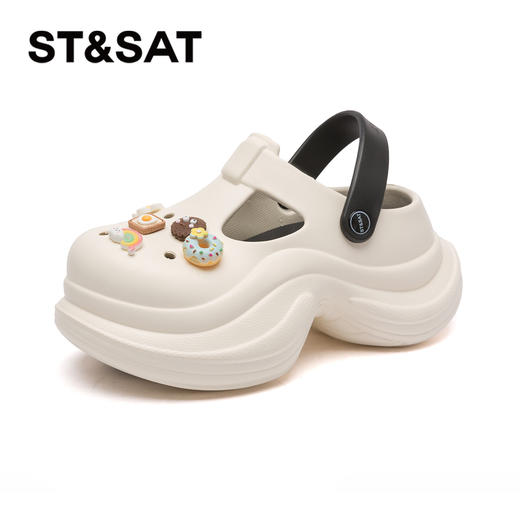 【6CM增高】星期六舒适软弹镂空洞洞鞋SSD2110F2M 商品图8