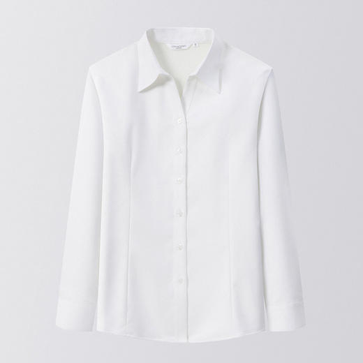 【加绒款】罗蒙女士长袖衬衫女翻领挺括有型百搭舒适女士衬衫气质 商品图10