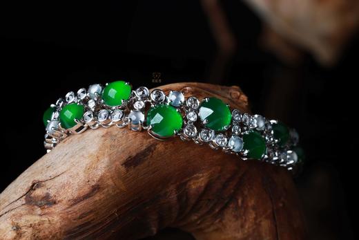 【翠影拾光】满绿翡翠手链-SL12410079W 商品图3