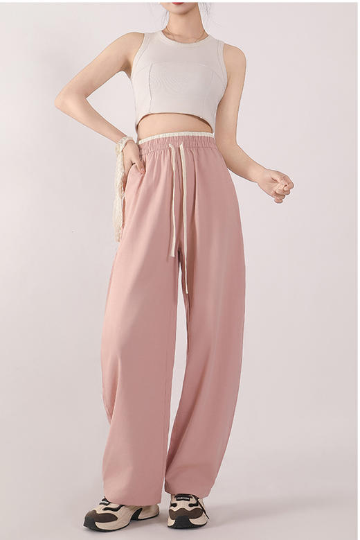 【青乔慕染·夏季直筒撞色柔丝裤】 显高，显瘦，显腿长！ 商品图5