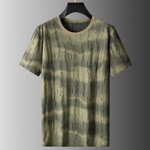 【DPS】大依优型大码短袖T恤破洞半袖加肥加大圆领速干透气汗衫肥佬潮流半袖上衣男士胖子 商品图1