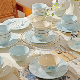 摩登主妇浮雕餐具碗碟家用2025新款高颜值碗具盘子特别好看的饭碗