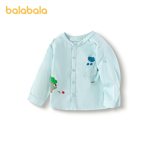 巴拉巴拉婴儿衬衫宝宝上衣薄款男童衬衣简约清爽时尚 商品图4