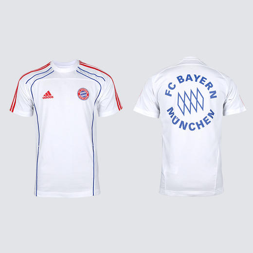 小李子ADIDAS阿迪达斯拜仁慕尼黑休闲文化短袖成人T恤男款JF0587 商品图4