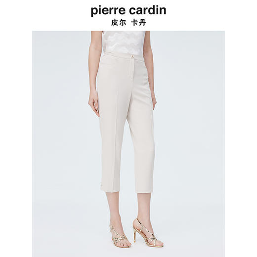 皮尔卡丹女装新款都市干练高频百搭直筒西裤P4253T4026M0 商品图1