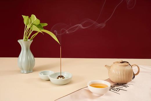 本草之约同仁香礼线香香插檀香沉香熏香家用室内卧室熏香空气燃香礼盒 福禄安康礼盒 20克*2管 商品图8