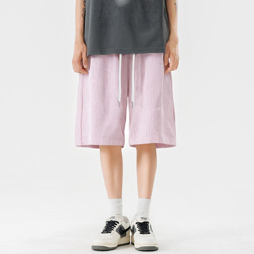 【DSL】大依优型大码短裤五分裤大号裤子弹力透气加肥加大夏季松紧腰宽松运动沙滩裤 商品图3