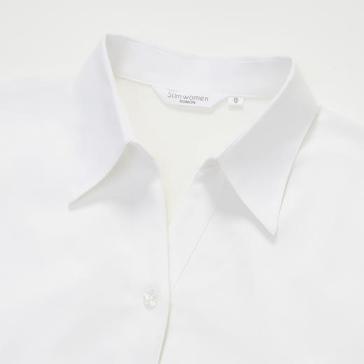 【加绒款】罗蒙女士长袖衬衫女翻领挺括有型百搭舒适女士衬衫气质 商品图5