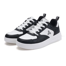 足行健健康按摩鞋男女新款夏季小白鞋潮流经典熊猫色透气青春年华