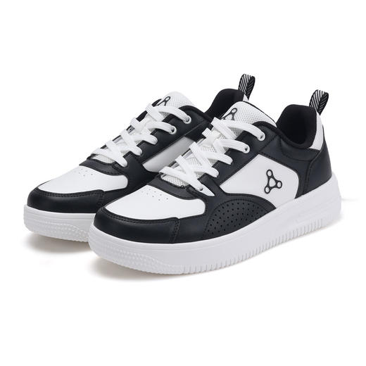 足行健健康按摩鞋男女新款夏季小白鞋潮流经典熊猫色透气青春年华 商品图0